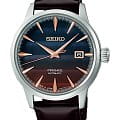 Seiko Seiko Presage Cocktail Time SRPK75J1 Cocktail Time SRPK75J1 механические мужские часы антрацитовый циферблат, браслет кожаный — вид спереди