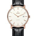 Rado Rado Diamaster R14068016 Automatic R14068016 механические мужские часы бежевый циферблат, браслет кожаный — вид спереди