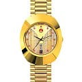 Rado Rado The Original Automatic R12413033 Automatic R12413033 механические мужские часы золотой циферблат, браслет нержавеющая сталь с pvd-покрытием — вид спереди