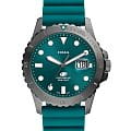 Fossil Fossil Blue FS5995  FS5995 кварцевые мужские часы бирюзовый циферблат, браслет силикон — вид спереди