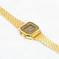 Casio Casio Vintage LA680WGA-9D  женские часы золотой циферблат на запястье