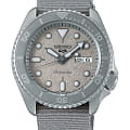 Seiko Seiko 5 Sports SRPG61K1S  SRPG61K1S механические мужские часы серый циферблат, браслет тканевый — вид спереди