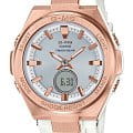 Casio Casio Baby-G MSG-S200G-7A  MSG-S200G-7AER кварцевые женские часы белый циферблат, браслет пластик — вид спереди