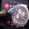 Jacques Lemans Jacques Lemans 1-1826A,  австрия мужские часы на браслете кожаный боковой вид