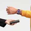 Swatch Swatch Big Bold Chrono Biosourced Pay! SB06N101-5300 мужские часы синий циферблат на запястье