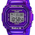 Casio Casio Baby-G BGD-560S-6  BGD-560S-6ER кварцевые женские часы  фиолетовый циферблат, браслет пластик — вид спереди