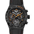 TAG Heuer TAG Heuer Carrera CAR5A96.FC6462  CAR5A96.FC6462 механические мужские часы черный циферблат, браслет кожаный — вид спереди