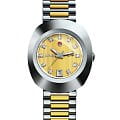 Rado Rado The Original Automatic R12403633 Automatic R12403633 механические женские часы золотой циферблат, браслет нержавеющая сталь с pvd-покрытием — вид спереди