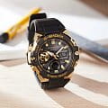 Casio Casio G-Shock GST-B400GB-1A9DR (GST-B400GB-1A9) электронные мужские часы часы, крупный план  циферблат