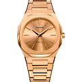 D1 Milano D1 Milano Ultra Thin UTBL31  UTBL31 кварцевые женские часы  золотой циферблат, браслет нержавеющая сталь с pvd-покрытием — вид спереди