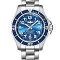 Breitling Breitling Superocean II 42 A17365D11C1A1  A17365D11C1A1 механические мужские часы голубой циферблат, браслет нержавеющая сталь — вид спереди