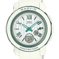Casio Casio Baby-G BGA-290SW-7A  BGA-290SW-7A кварцевые женские часы белый циферблат, браслет пластик — вид спереди