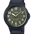 Casio Casio Collection MW-240-3BVDF (MW-240-3B)  MW-240-3B кварцевые мужские часы зеленый циферблат, браслет пластик — вид спереди