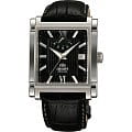 Orient Orient FDAH004B (FFDAH004B)  FFDAH004B механические мужские часы черный циферблат, браслет кожа + текстиль — вид спереди