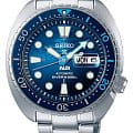 Seiko Seiko Prospex SRPK01K1 PADI SRPK01K1 кварцевые мужские часы  синий циферблат, браслет нержавеющая сталь — вид спереди