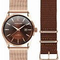 George Kini George Kini GK.11.3.6R.22  GK.11.3.6R.22 кварцевые мужские часы коричневый циферблат, браслет  — вид спереди