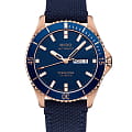 Mido Mido Ocean Star 200 M026.430.36.041.00  M0264303604100 механические мужские часы синий циферблат, браслет тканевый — вид спереди