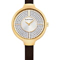 Romanson Romanson RL0B13LLG(WH)  RL0B13LLG(WH) кварцевые женские часы  белый циферблат, браслет кожаный — вид спереди