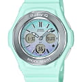 Casio Casio Baby-G BGA-100ST-3A  BGA-100ST-3A кварцевые женские часы белый циферблат, браслет пластик — вид спереди