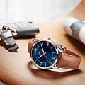 Casio Casio Collection MTP-V005L-2B5UDF (MTP-V005L-2B5) мужские часы синий циферблат на запястье