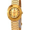 Rado Rado The Original R12416663 Automatic R12416663 механические женские часы  золотой циферблат, браслет нержавеющая сталь с pvd-покрытием — вид спереди