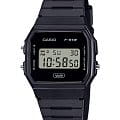 Casio Casio F-91WB-1A  F-91WB-1A кварцевые мужские часы  циферблат, браслет пластик — вид спереди