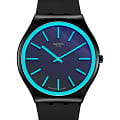 Swatch Swatch Skin Irony 42 SS07B111  SS07B111 кварцевые женские часы черный циферблат, браслет резина — вид спереди