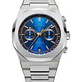 D1 Milano D1 Milano Cronografo CHBJ09  CHBJ09 кварцевые мужские часы синий циферблат, браслет нержавеющая сталь — вид спереди