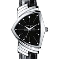 Hamilton Hamilton Ventura H24411732  H24411732 кварцевые мужские часы черный циферблат, браслет кожаный — вид спереди
