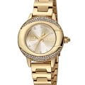 Just Cavalli Just Cavalli animalier JC1L150M0055  JC1L150M0055 кварцевые женские часы  золотой циферблат, браслет нержавеющая сталь — вид спереди