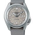 Seiko Seiko 5 Sports SRPG63K1S  SRPG63K1S механические мужские часы серый циферблат, браслет тканевый — вид спереди