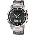 Casio CASIO WAVE CEPTOR LCW-M170TD-1A  LCW-M170TD-1A  мужские часы черный циферблат, браслет  — вид спереди