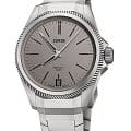 Oris Oris Propilot X Calibre 400 01 400 7778 7153-07 7 20 01TLC  01 400 7778 7153-07 7 20 01TLC механические мужские часы серый циферблат, браслет титановый — вид спереди