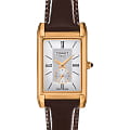 Tissot Tissot Prestigious Lady 18K Gold T923.335.16.038.00  T9233351603800 кварцевые женские часы серебристый циферблат, браслет кожаный — вид спереди