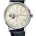 Orient Orient Star RE-AV0002S  RE-AV0002S механические мужские часы антрацитовый циферблат, браслет кожаный — вид спереди
