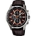Casio Casio Edifice EFR-531L-5A EFR EFR-531L-5A автокварц (кинетик) мужские часы коричневый циферблат, браслет кожаный — вид спереди