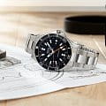 Mido Mido Ocean Star GMT M026.629.11.051.01 механические мужские часы часы крупный план черный циферблата