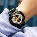 Casio Casio G-Shock GMA-S110GB-1ADR (GMA-S110GB-1A)  наручные женские часы фото под углом.