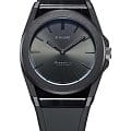 D1 Milano D1 Milano Carbonlite CLRJ03  CLRJ03 кварцевые мужские часы черный циферблат, браслет силикон — вид спереди