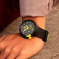 Swatch Swatch Big Bold Chrono SB02B403 кварцевые мужские часы часы крупный план черный циферблата