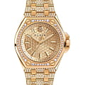 Philipp Plein Philipp Plein Extreme Lady PWJAA0822  PWJAA0822 кварцевые женские часы  золотой циферблат, браслет нержавеющая сталь с ip-покрытием — вид спереди