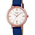 Casio Casio Sheen SHE-4540CGL-7AUDF  SHE-4540CGL-7A кварцевые женские часы белый циферблат, браслет кожаный — вид спереди
