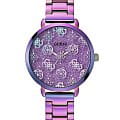 Guess Guess Trend GW0670L3  GW0670L3 кварцевые женские часы фиолетовый циферблат, браслет сталь c pvd покрытием — вид спереди