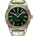Breitling Breitling Chronomat Automatic 36 South Sea U10380611L1P1  U10380611L1P1 механические женские часы  зеленый циферблат, браслет кожаный — вид спереди