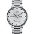Mido Mido Commander 1959 M8429.4.21.23  M842942123 механические мужские часы  белый циферблат, браслет нержавеющая сталь — вид спереди