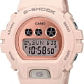 Casio Casio G-Shock GMD-S6900MC-4  GMD-S6900MC-4ER электронные женские часы  розовый циферблат, браслет пластик — вид спереди