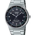 Casio Casio Collection MTP-RS105D-1B  MTP-RS105D-1B кварцевые мужские часы черный циферблат, браслет нержавеющая сталь — вид спереди