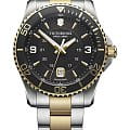 Victorinox Victorinox 249125  249125 кварцевые мужские часы черный циферблат, браслет сталь c pvd покрытием — вид спереди