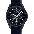Jacques Lemans Jacques Lemans Derby 1-2204L  1-2204L механические мужские часы  синий циферблат, браслет кожаный — вид спереди