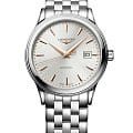 Longines Longines Flagship  L4.984.4.70.6  L49844706 механические мужские часы  бежевый циферблат, браслет нержавеющая сталь — вид спереди